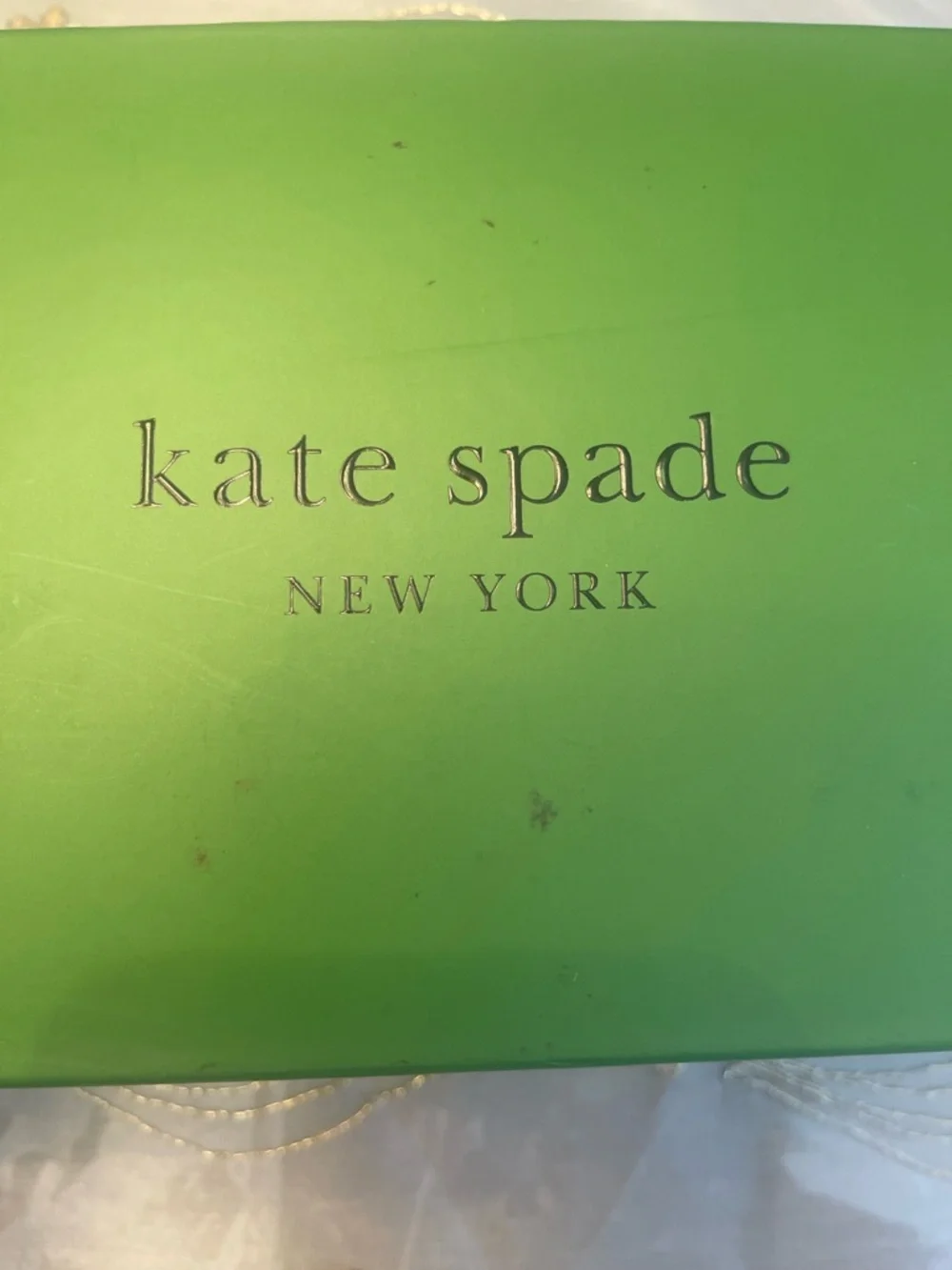 NWB Kate spade NY women’s pearl fishnet espadrille flat size 9